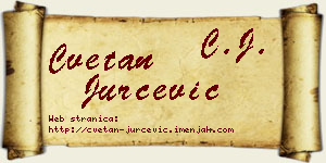 Cvetan Jurčević vizit kartica